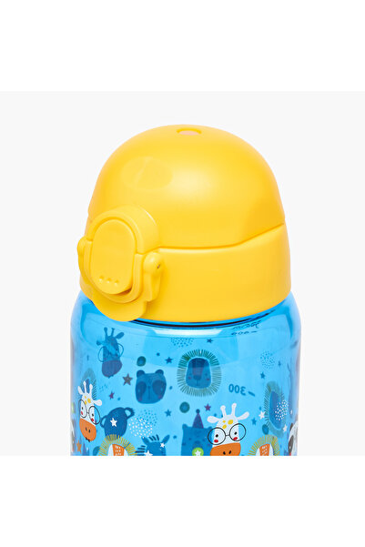 CARIOCA Animal Print Water Bottle with Flip Lid - 500 ml