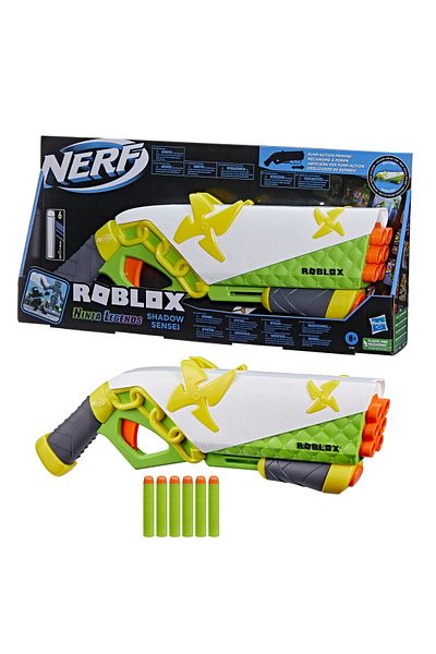 Nerf Roblox Ninja Legends Shadow Sensei Blaster, 6 Darts