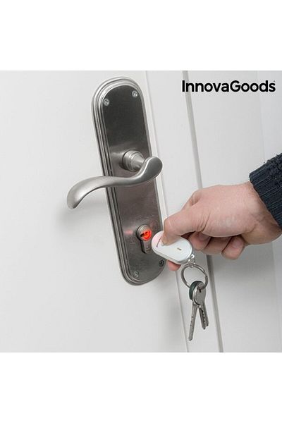 InnovaGoods Key Finder LED Keychain, InnovaGoods, White