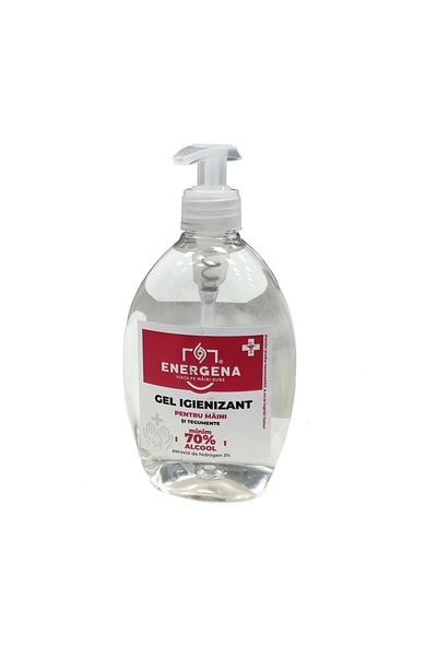 ENERGEN Dezinfectant de mâini Energena, 70% alcool, 3% peroxid de hidrogen, 1 litru