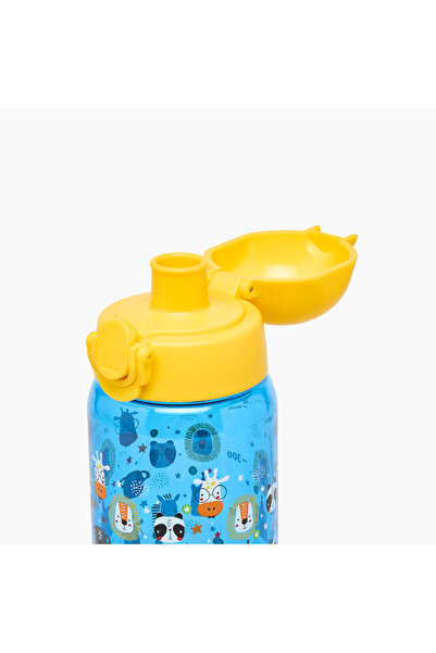 CARIOCA Animal Print Water Bottle with Flip Lid - 500 ml