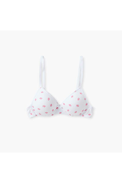 Juniors Assorted Teen Bra with Adjustable Straps and Bow Detail - Set of 2