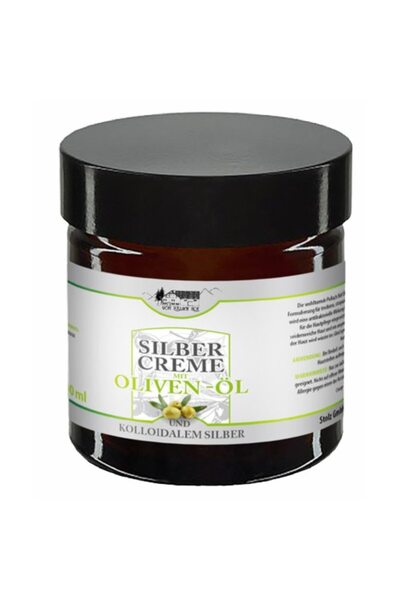 Pura Vida Cremă cu argint coloidal și ulei de măsline, 100 ml