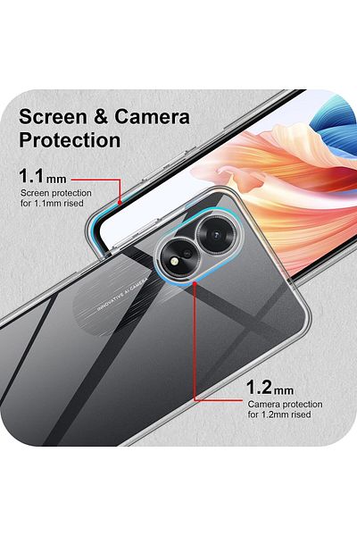 ALC MOBILE 360 case compatible with Oppo A78 4G - V2 Transparent front and back