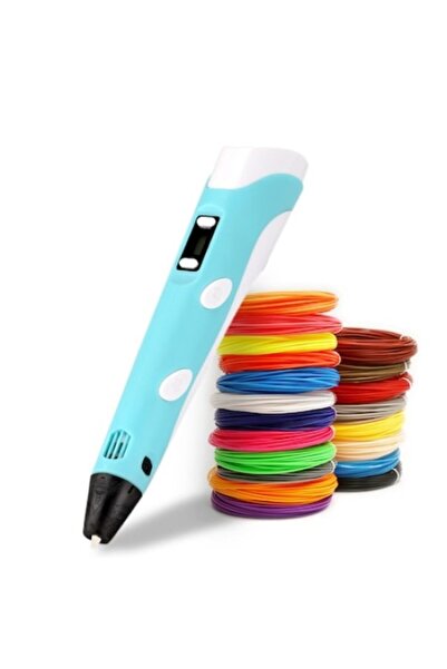 OEM 3D Printing Pen, ABS, Digital Display, High Temperature, PLA, USB Powered, Blue