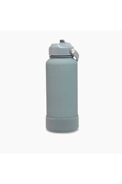 Lifestyle Solid Stainless Steel Sipper Water Bottle with Handle - 1 L