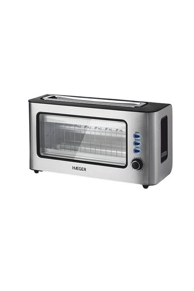 HAEGER Toaster, Haeger TO-100.014A, 1000 W, Gray