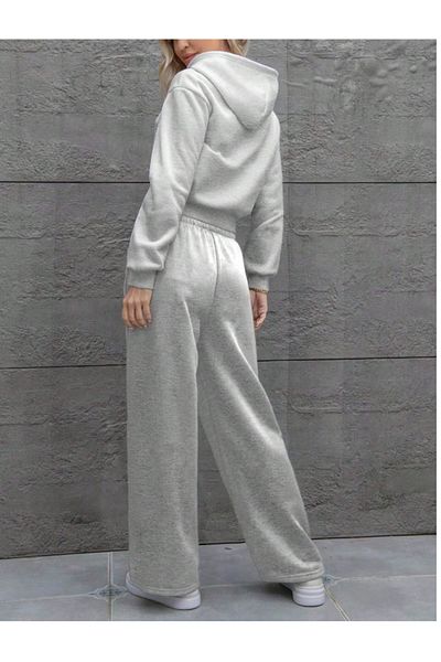 CANDERO Pantaloni de sport pentru femei, gri ÇIMALI, oversize, de calitate, cu croiala largi, flexibili, confortabili, YUS