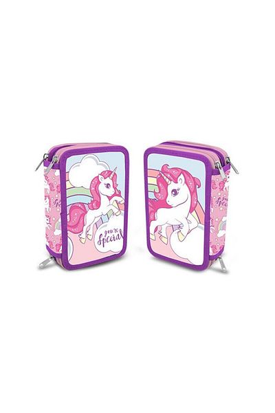 Kipling Triple Equipped Pencil Case, KL10855, 12×6×20 cm