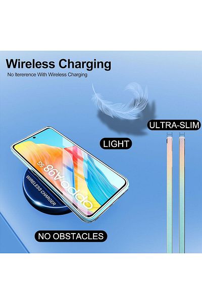 ALC MOBILE 360 case compatible with Oppo A98 - V2 Transparent front and back
