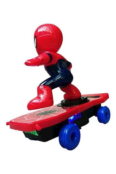 Generic Spiderman Rotating Toy Car With Music