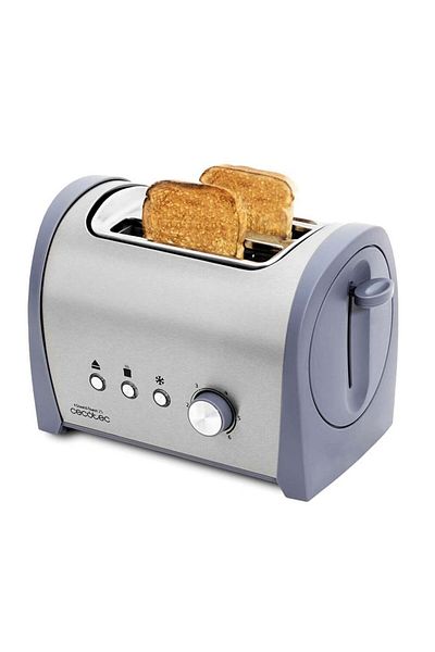 CECOTEC Toaster, Gray/Blue