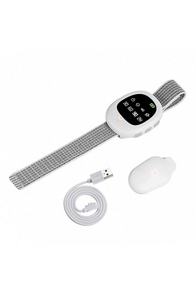 CLAUSTEEL Wetness Alarm, 4 Modes, Vibration, Timer, Rechargeable, Potty Training Sensor
