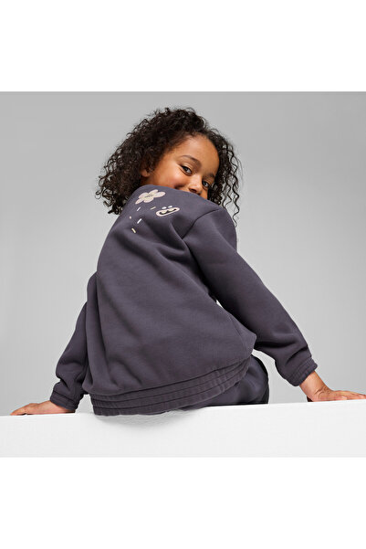 Puma Boys TROLLS Graphic Crew Sweat Top - Gray