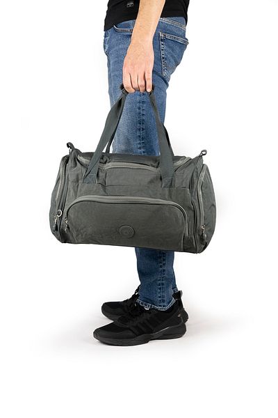 İMAKS Small Size 40 cm Crinkle / Clinkir Waterproof Sports Travel Gym Fitness Beach Bag Dark Gray 11-7C