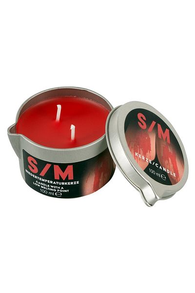 Svm Lumânare parfumată în cutie roșie de tablă, 100 g