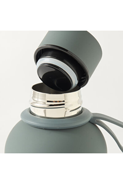 Lifestyle Solid Stainless Steel Water Bottle with Handle - 500 ml