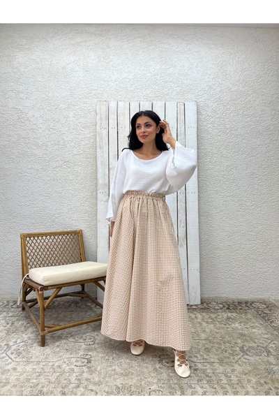 KÜÇÜĞÜM BUTİK Крем Пьотікаре Клош Поплін Етек