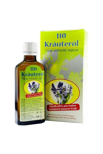 Krauterhof Therapeutic Oil Krauterol, 110 Medicinal Herbs, 100ml