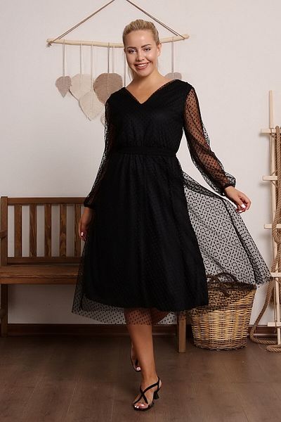 the ZKS Belted V Polka Dot Tutu Dress
