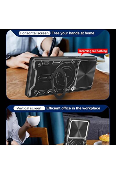 SKYDDAR INNOVATION Case for Infinix Note 40 Pro+, CamGuard Pro, Magnetic Ring, Camera Protection, sticker set, Red