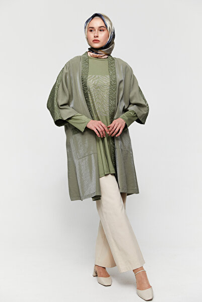 Setrms Zebra Organzeli Taşlı Twinset