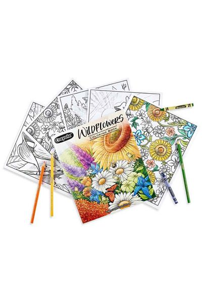 Crayola كتاب تلوين الزهور البرية (40 صفحة)