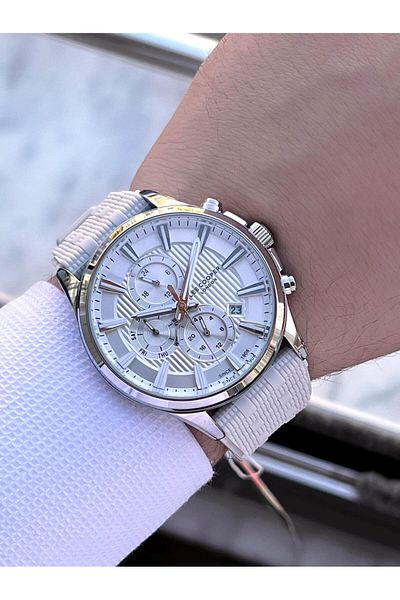 Lee Cooper Silicone Cord Inner Functions Active 5 Atm Water Resistant Men's Wrist Watch Elc.08183.366