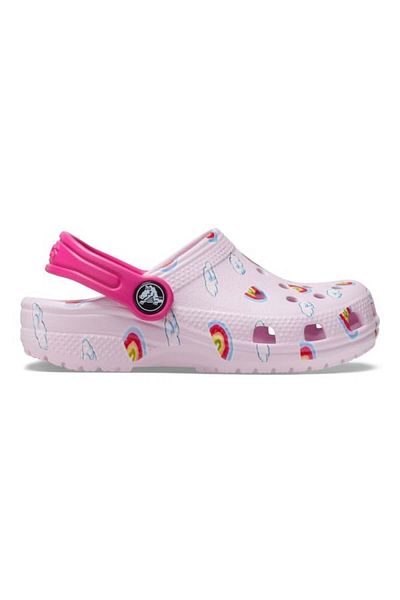 Crocs Saboti Crocs Toddler Classic Printed Clog 24-25 EU - C8 US Roz - Ballerina Pink
