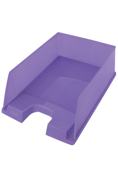 Esselte Tavă pentru documente Colour Breeze, format A4, plastic lavandă, organizator stivuibil