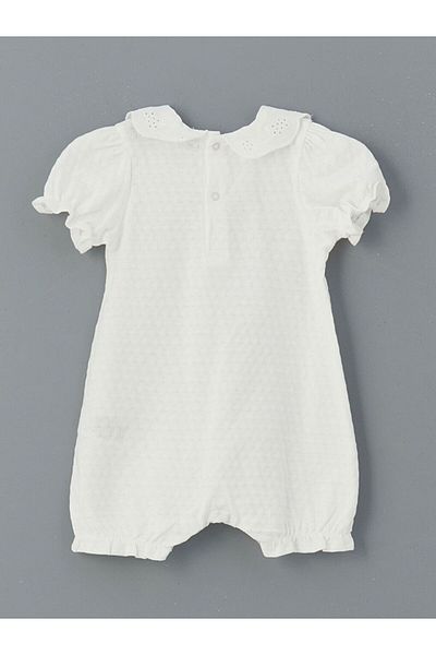 LC Waikiki Lcw Baby Embroidered Baby Girl Romper and Headband 2 Pcs