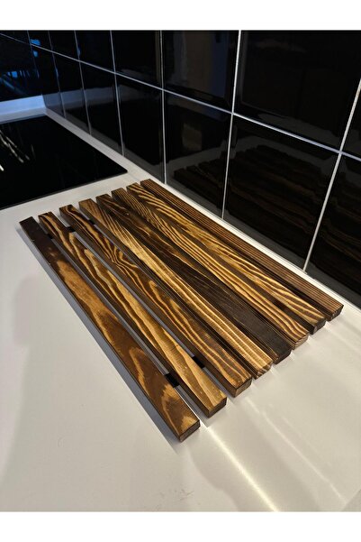 WOODENSA Ahşap Bulaşıklık, Tabaklık, Bardaklık, Ahşap Bulaşık Selesi