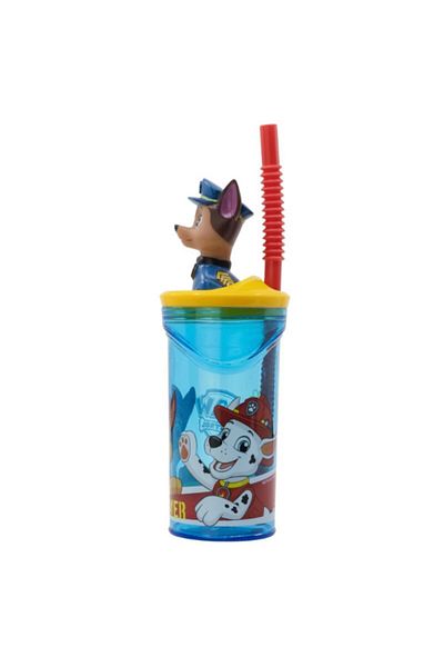 Stor 3D Figurine Paw Patrol BPA-Free Plastic Tumbler with Straw 360 ml