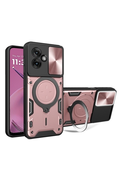 SKYDDAR INNOVATION Husă pentru Motorola Moto G55, CamGuard Pro, inel magnetic...