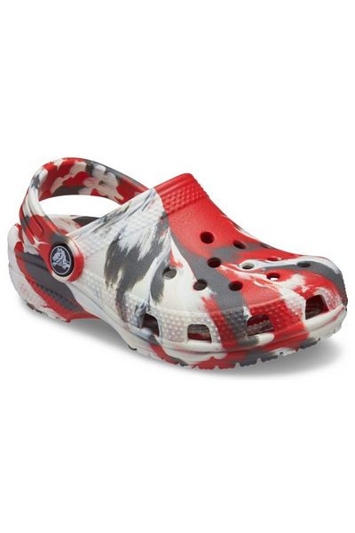 Crocs Saboți Kids' Classic Marbled Clog 24-25 Eu - C8 Us Roșu - Flame/white