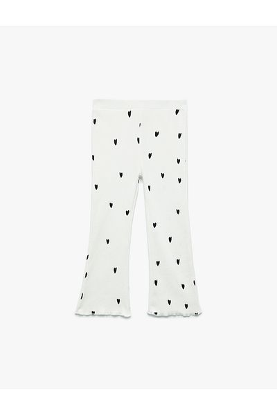 Koton Cotton Heart Printed Camisole Spanish Leggings