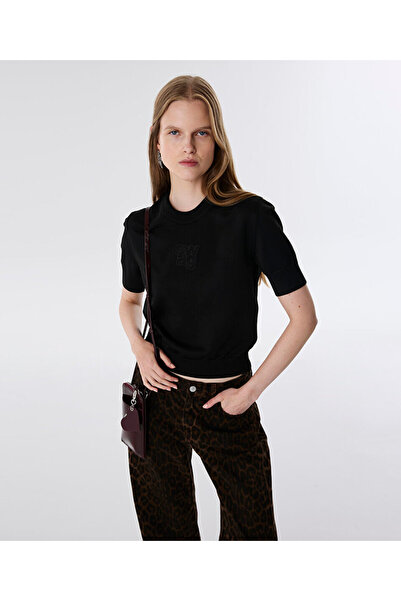 Twist Slogan Patch Knitwear