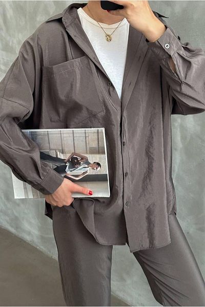 Moda Rosa 25Y7558 - Smoked - Style Pants Suit