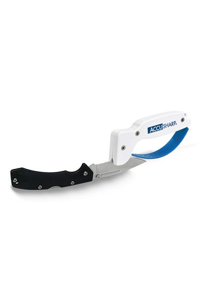Accusharp Easy to Use Knife-and Tool Sharpener with Ergonomic Handle and Finger Guard