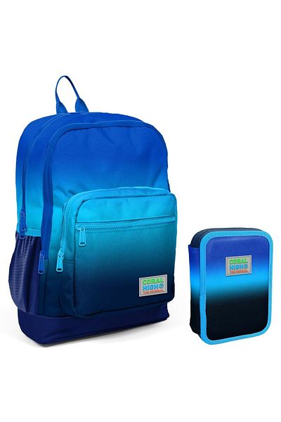 Coral High Set de geanți și suport pentru stilouri pentru băieți, albastru, albastru bleumarin, 23745 1115