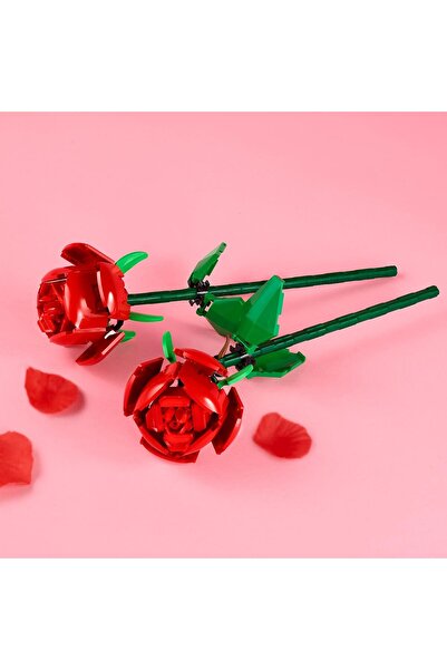 LEGO Roses, Flowers Set, Compatible with Artificial Flower Bouquets from the Botanical Collection