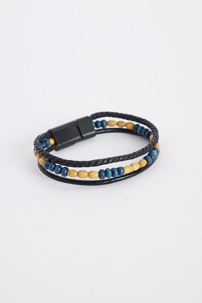 Tudors Men's Genuine Leather Bracelet