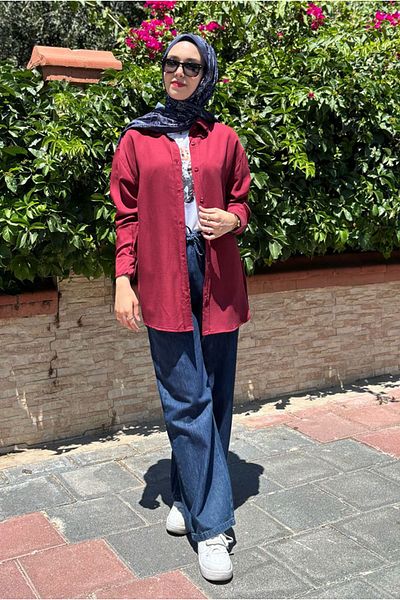 Moda Rosa 25Y7016 - Bordo - Basic Shirt