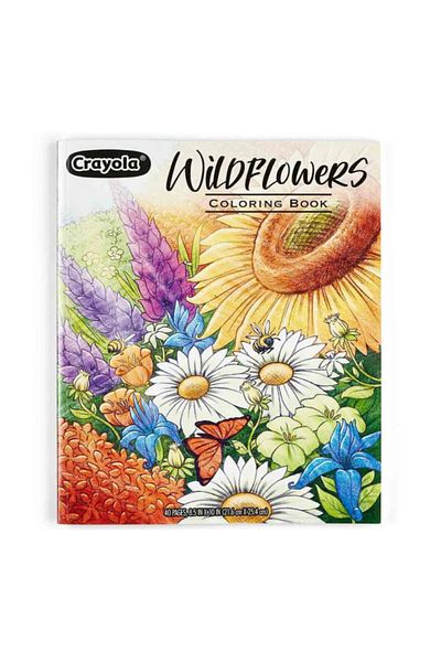 Crayola كتاب تلوين الزهور البرية (40 صفحة)