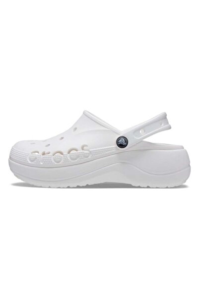 Crocs Saboți Baya Platform Clog - White