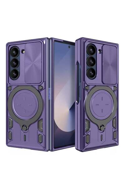 SKYDDAR INNOVATION Husă pentru Samsung Galaxy Z Fold6, CamGuard Pro, inel mag...