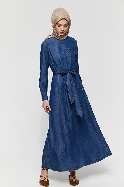 Setrms Spor Dikişli Lyocell Elbise