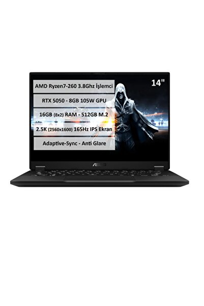 ASUS TUF GAMING A14 FA401UH-RG018 Ryzen 7 260 16GB 512GB SSD RTX5050 8GB 14" ...