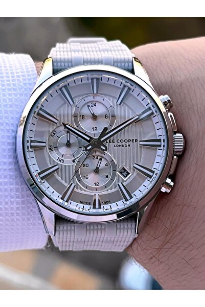 Lee Cooper Silicone Cord Inner Functions Active 5 Atm Water Resistant Men's Wrist Watch Elc.08183.366