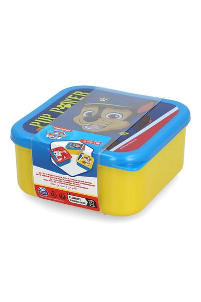 Stor 3-Piece Paw Patrol Pup Power Themed Square Shaped Plastic Nesting Snack Box Set
